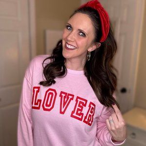 Puff Print Long sleeve Womens top